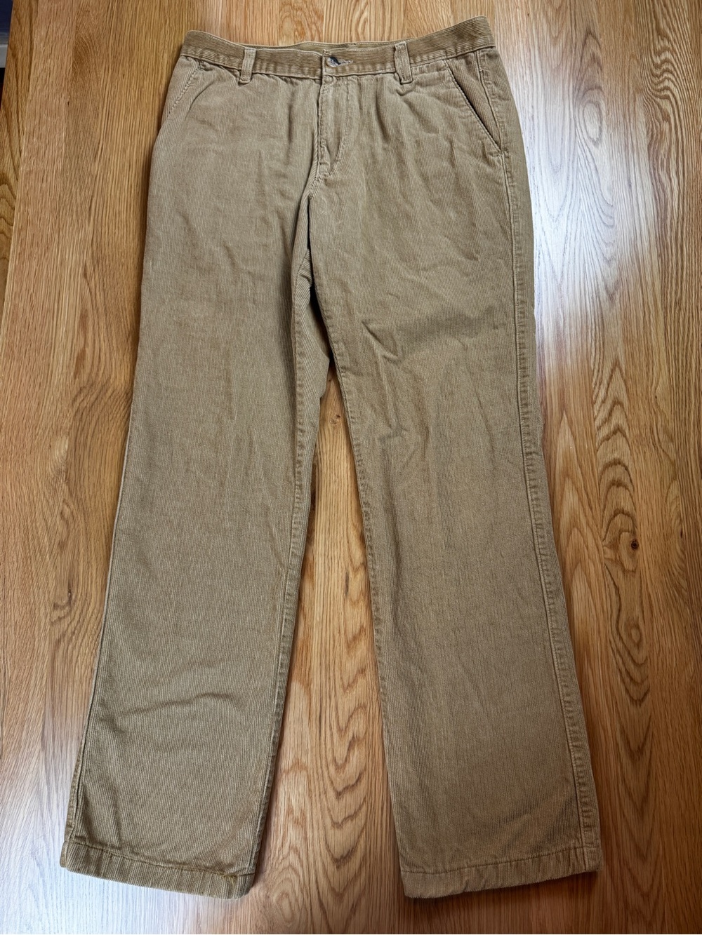 Vintage Cottons Men's Corduroy Pants in Tan - Classic Casual Fit